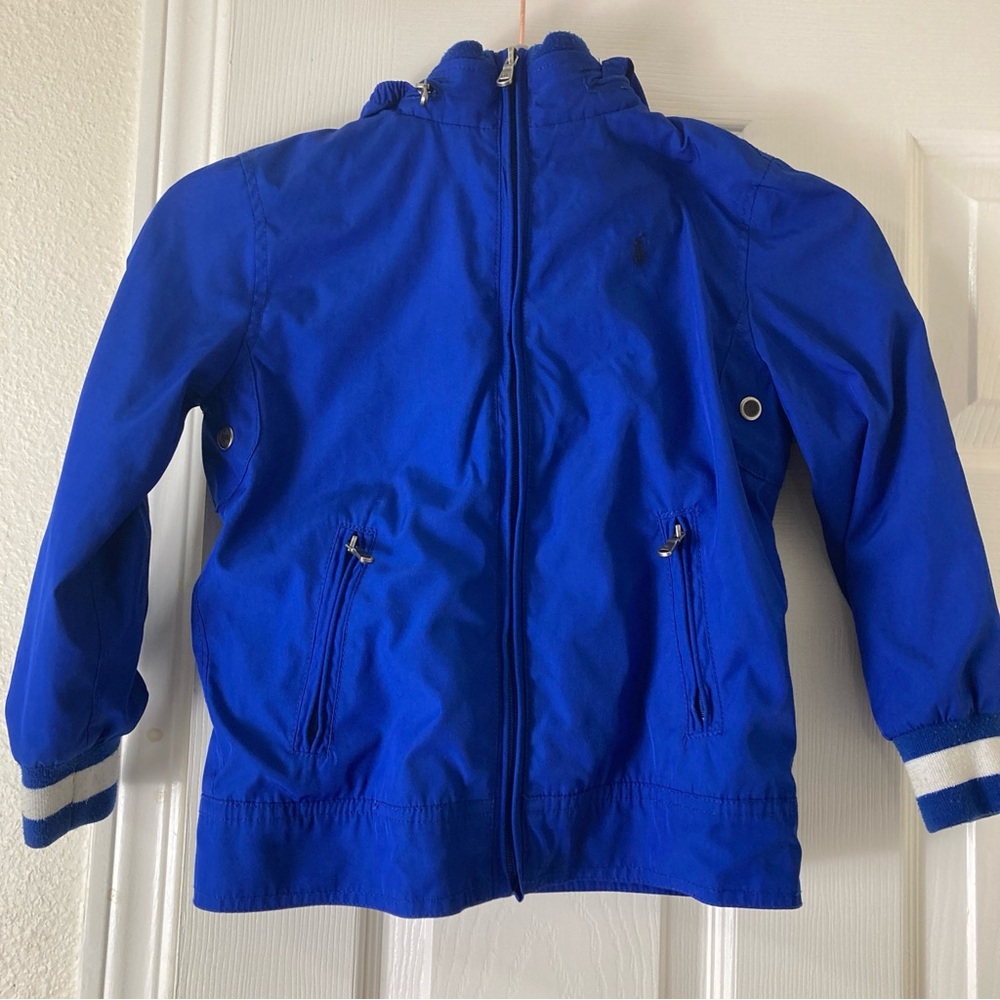 Boys Ralph Lauren Windbreaker Jacket, Royal Blue, Size 6